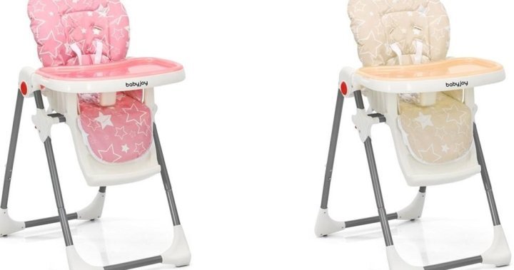 Baby high chairs, loungers recalled in Canada due to safety risks – National