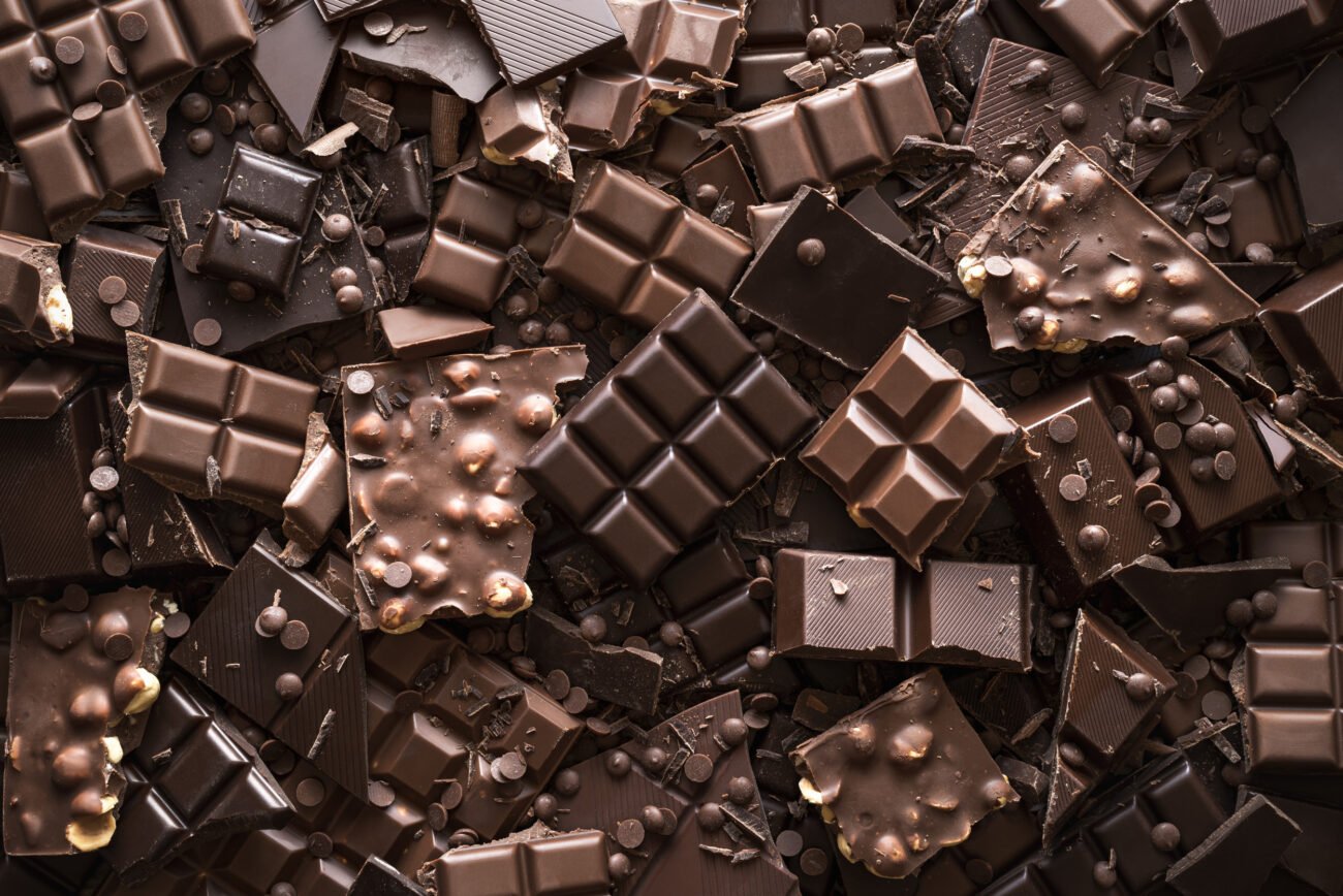 Different kinds of chocolate products