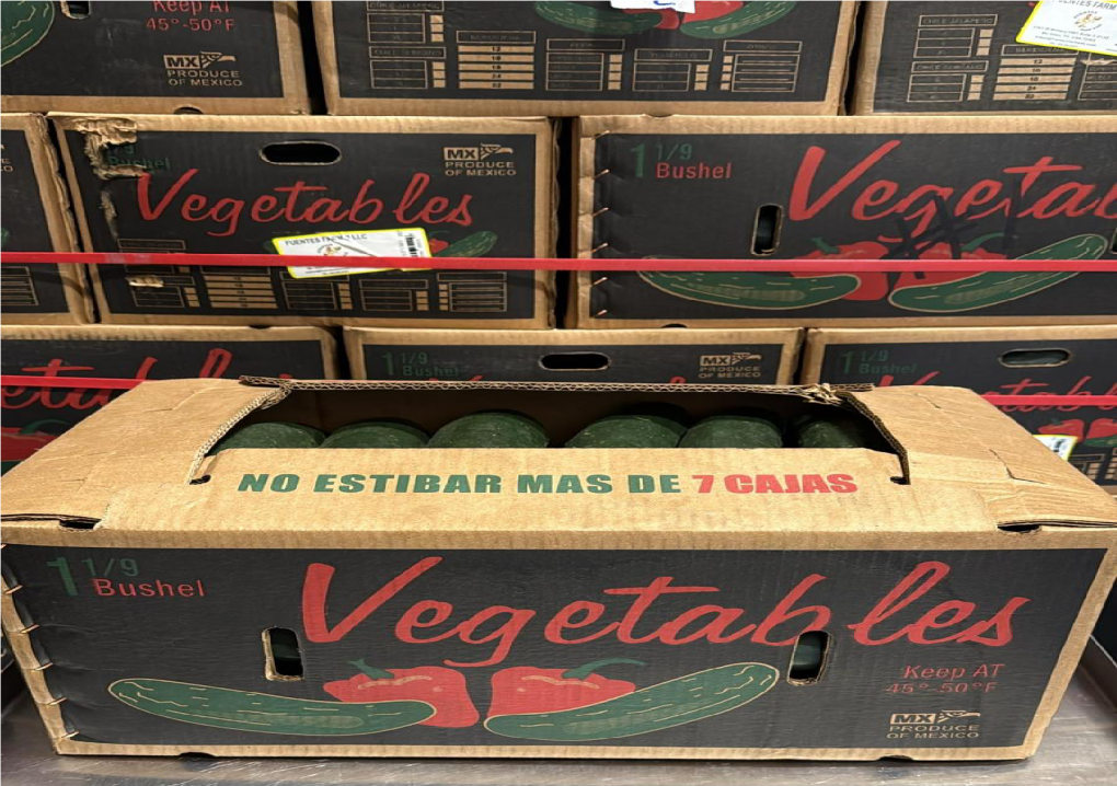 Faresh cucumber recall