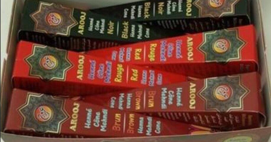 Henna cones recalled in Canada for risk of chemical burns
