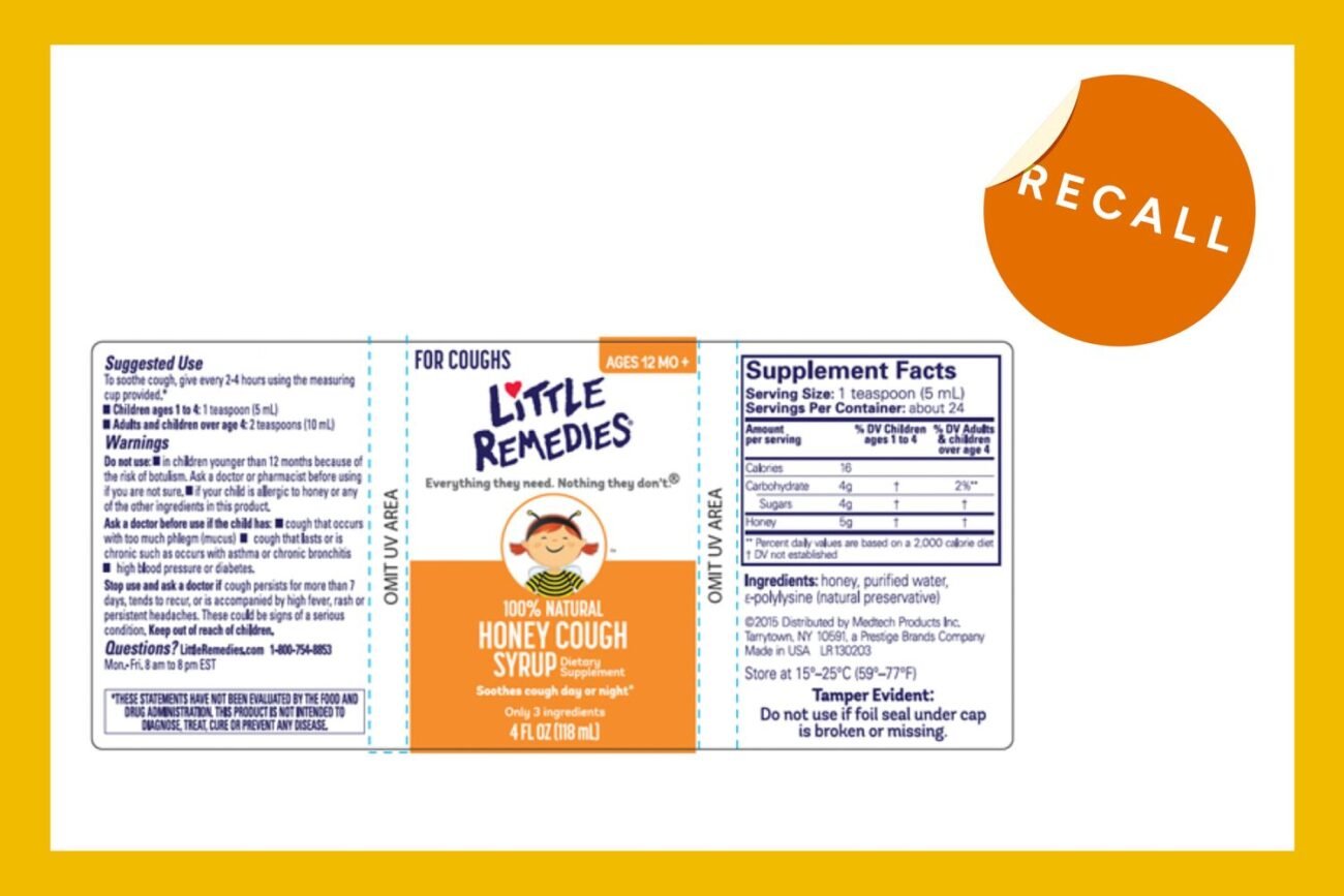Little Remedies Honey Cough Syrup Recalled Nationwide