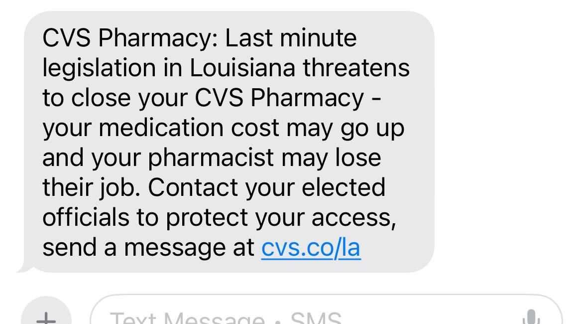 Louisiana suing CVS over mass texts