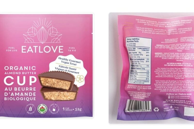 More organic almond butter cups sold in Canada recalled