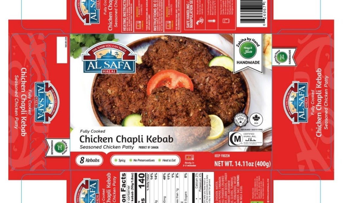 Frozen Al-Safa products recalled for listeria risk