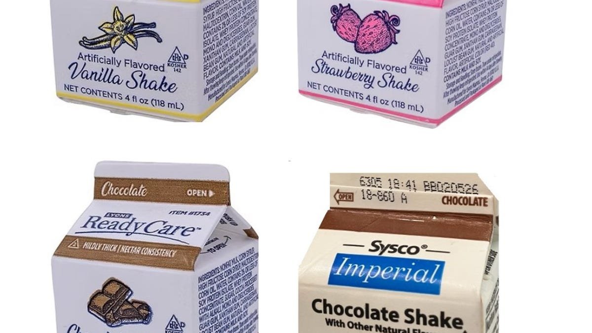 Lyons ReadyCare, Sysco Imperial supplement shakes recalled