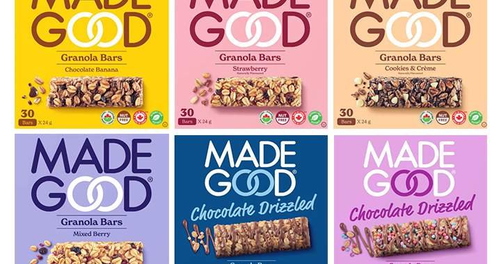 MadeGood granola bars recalled over possible metal fragments - National
