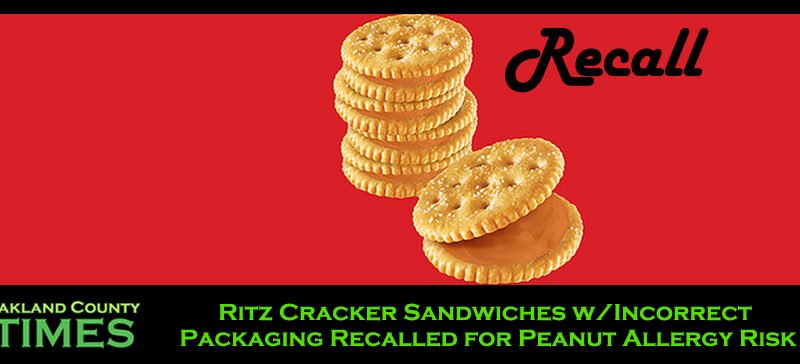 Ritz Cracker Sandwiches w/Incorrect Packaging Recalled for Peanut Allergy Risk