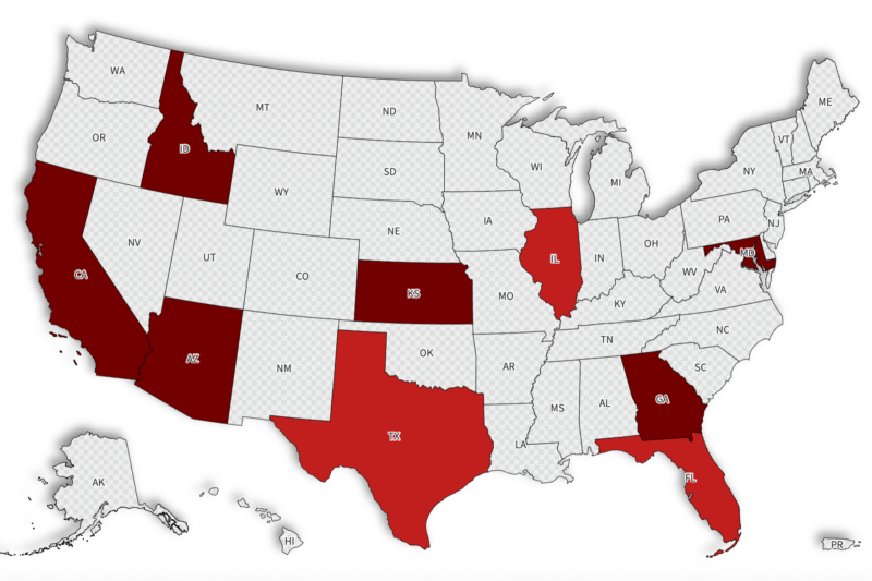 Seasoning Recall Map Shows States Affected by FDA’s Highest Alert