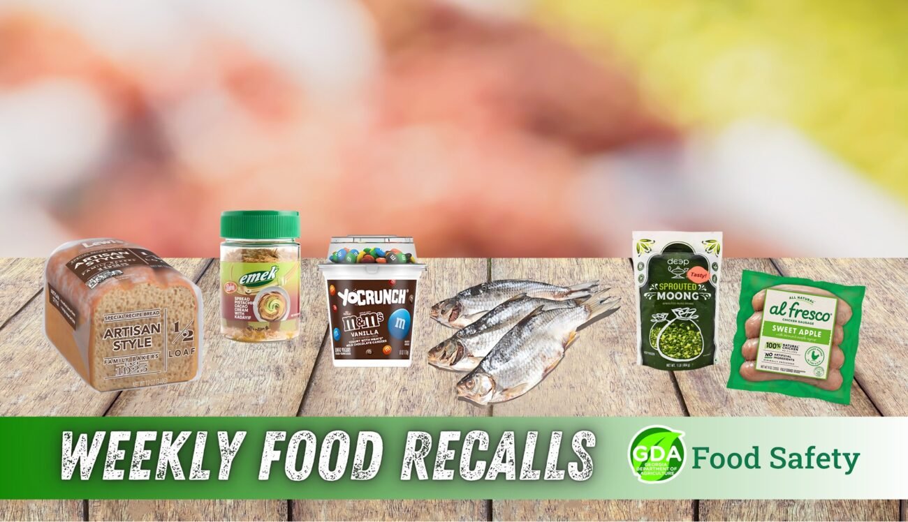 Weekly Food Recalls Impacting Georgia